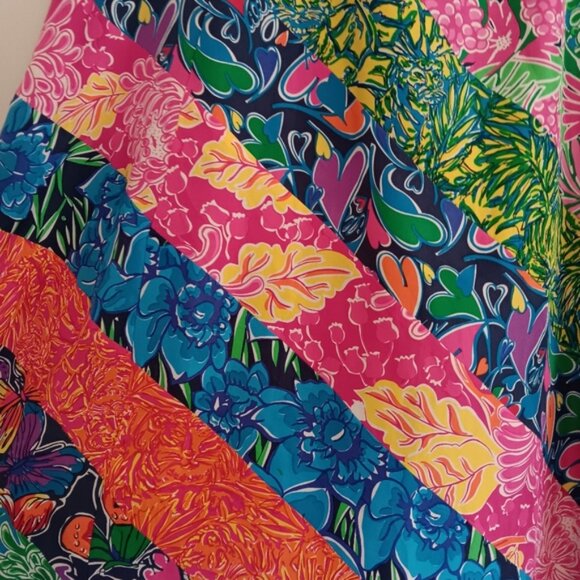 Vintage Lilly Pulitzer Silk Maxi Skirt xs 4 6 - Picture 3 of 10